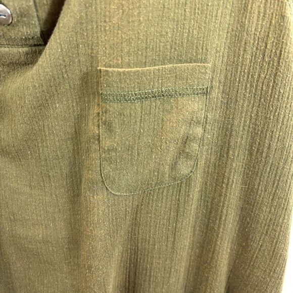 Ladies Vintage Joan Harper Green Sleeveless Blouse Size 12 - Picture 8 of 10